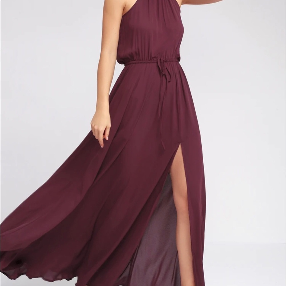 Plum maxi dress